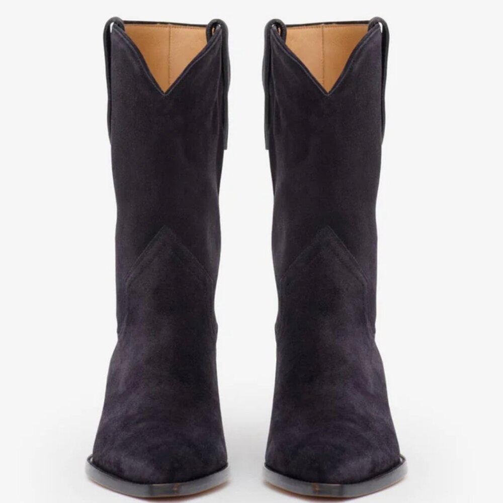 Isabele Marant Dahope Boots In Black Suede - Picture 3 of 15